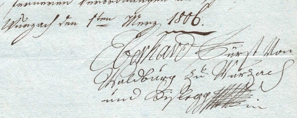 Unterschrift Fürst Eberhard